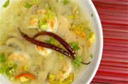 hot and sour prawn soup